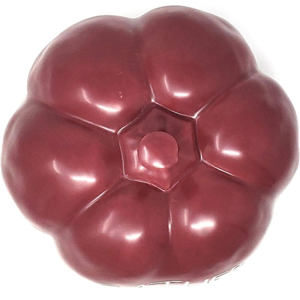 RAE DUNN CERAMIC GATHER PUMPKIN MAGENTA COLLECTION IN BURGUNDY NEW! - Picture 3 of 5